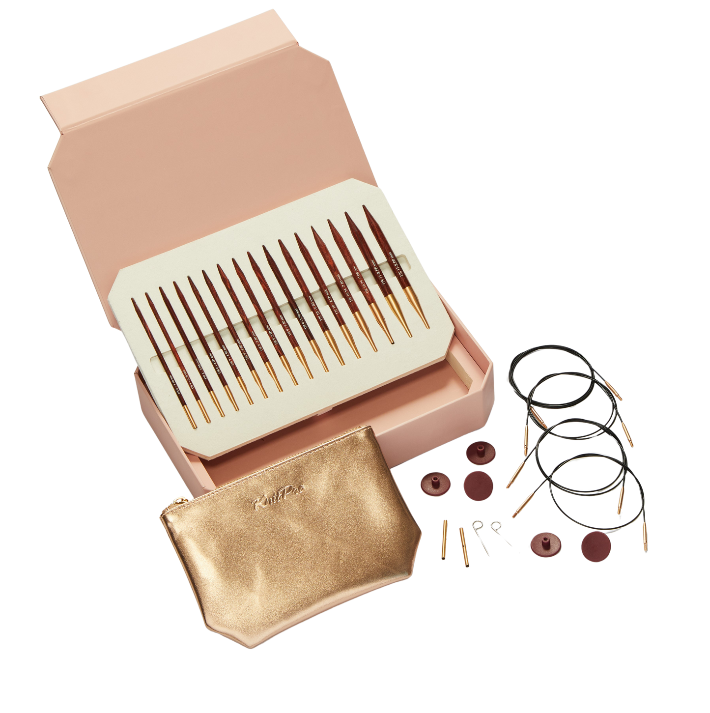 Knitpro Symfonie Rose Gold Deluxe - Rundpindesæt