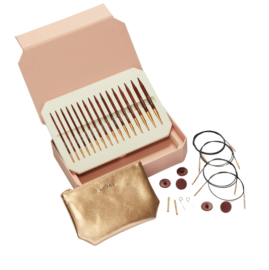 Knitpro Symfonie Rose Gold Deluxe - Rundpindesæt