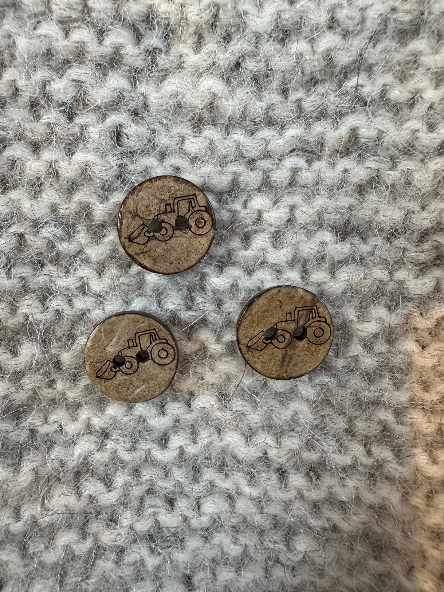 Natur knap med traktor - 15 mm