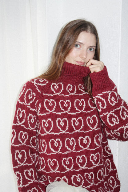 Heart Together Sweater - Spektakelstrik Opskrift