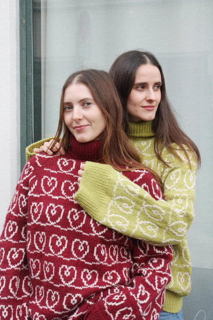 Heart Together Sweater - Spektakelstrik Opskrift