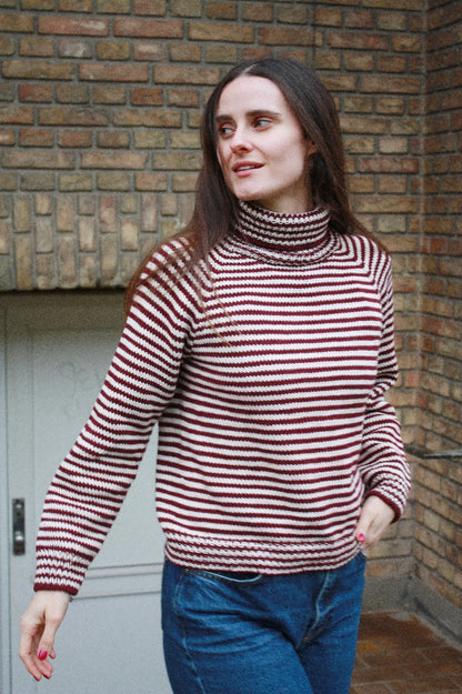Stripe Overload Turtleneck - Spektakelstrik Opskrift