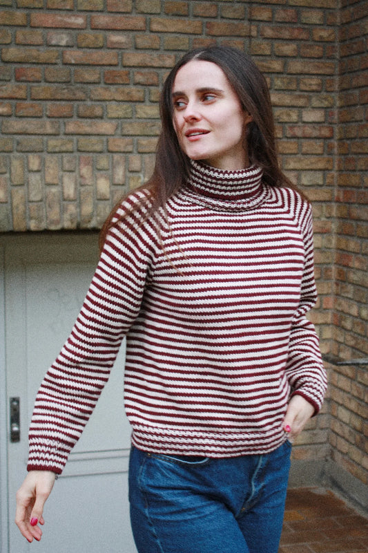 Stripe Overload Turtleneck - Spektakelstrik Opskrift