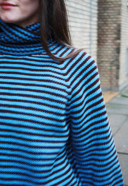 Stripe Overload Turtleneck - Spektakelstrik Opskrift