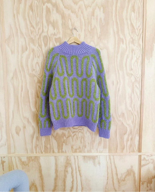 Wave Sweater - Spektakelstrik Opskrift