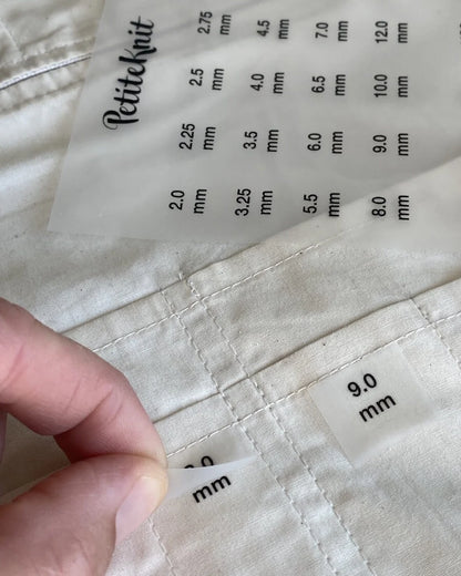 Strygemærker til Knitter's Needle Cases